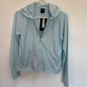 Nike Women's Sky Blue Zip-Up Jacket